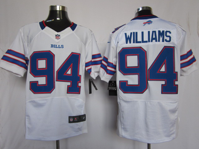 NFL East Buffalo Bills 94 Williams Nike Nike Elite Jerseys White